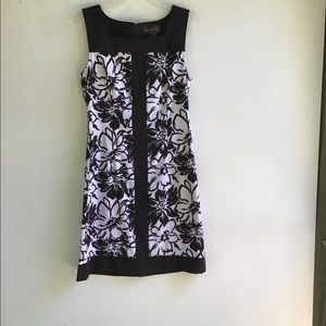 CONNECTED APPAREL ADORABLE DRESS.  BLACK&WHITE